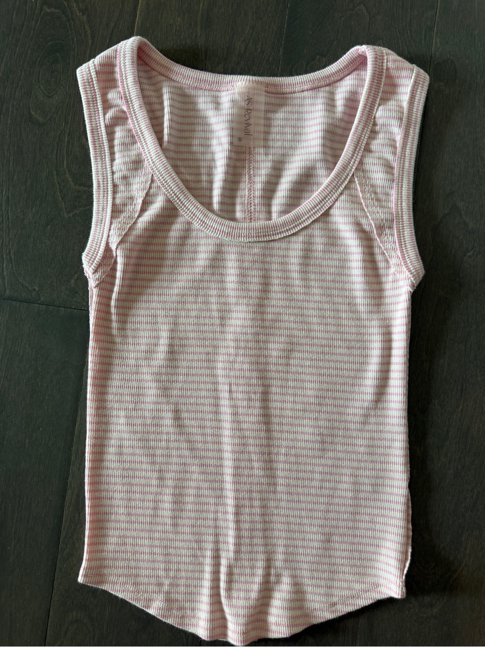 Altar’d State Pink Striped Ribbed Tank Top - Women